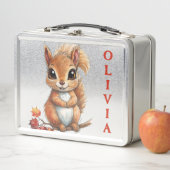 "Charming Little Squirrel Metall Brotdose (Beispiel)