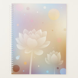 Charming Lotus Hardcover Planner Planer