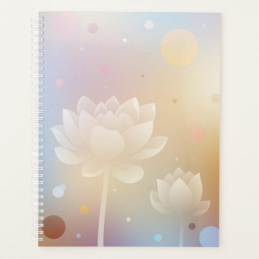 Charming Lotus Hardcover Planner Planer (Vorderseite)