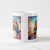 Charming Love Birds Cup Jumbo-Tasse (Vorderseite)