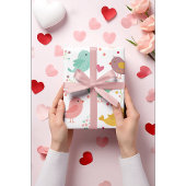 Charming Lovebirds Geschenkpapier