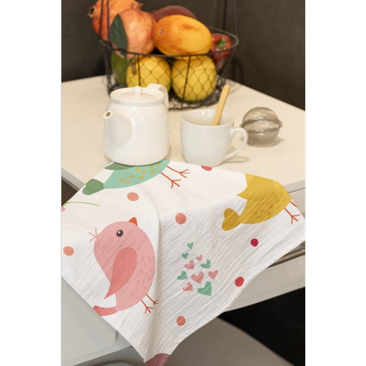 Charming Lovebirds Geschirrtuch