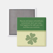 Charming Lucky Clover Magnet (Vorderseite/Rückseite)