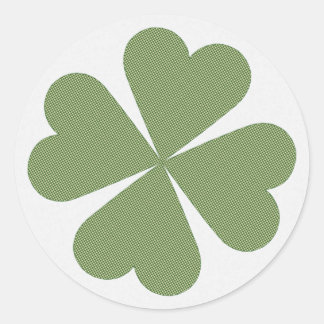 Charming Lucky Clover Runder Aufkleber