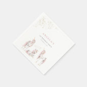 Charming Magical Unicorns Paper Napkin Serviette (Ecke)