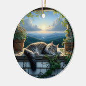 Charming Maine Coon Keepsake Keramik Ornament (Links)