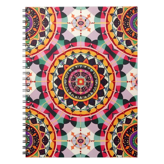 Charming Mandala Muster Notizblock (Vorderseite)