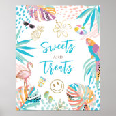 Charming Mermaid Dessert Geburtstagssignatur Poster (Vorne)