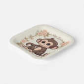 Charming Monkey Pappteller (Gewinkelt)