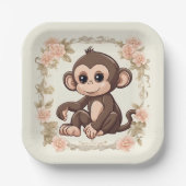 Charming Monkey Pappteller (Vorderseite)