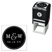 Charming Monogram-Briefmarke Permastempel (Beispiel)