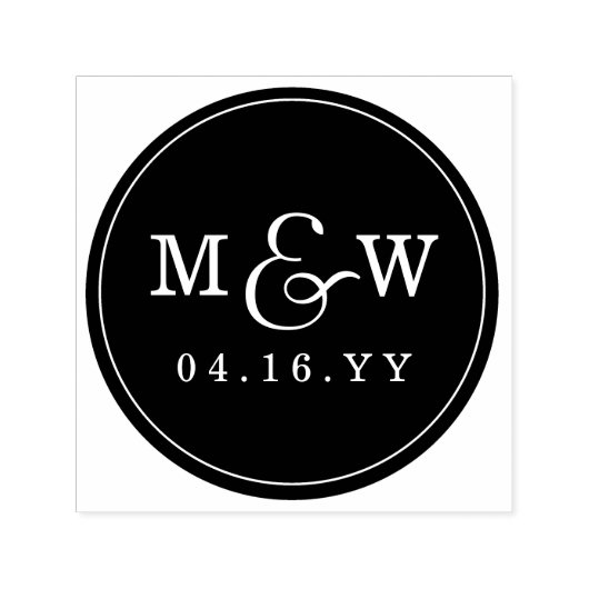 Charming Monogram-Briefmarke Permastempel (Design)