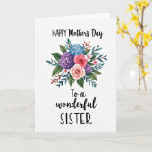 Charming Mothers Day Script Card Karte (Gelbe Blume)