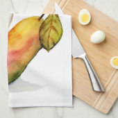 Charming Mouse on a Pear Geschirrtuch (Viertel Falte)