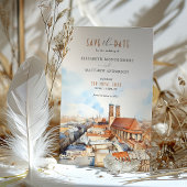 Charming Munich Wedding Save the Date Card Einladung