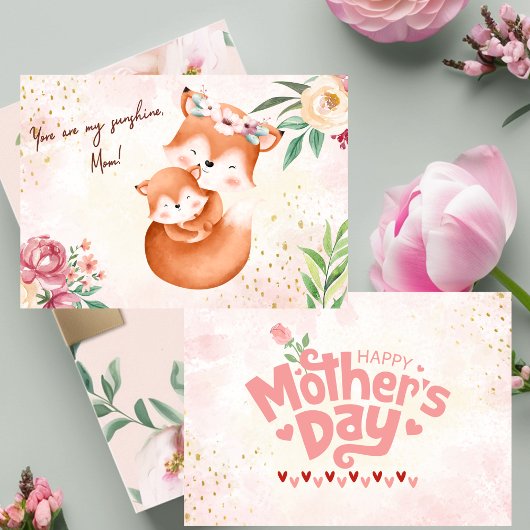 Charming-Muttertagskarte Dankeskarte