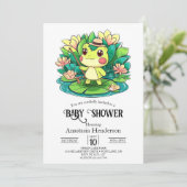 Charming Mystical Frog Baby Dusche Einladung (Stehend Vorderseite)