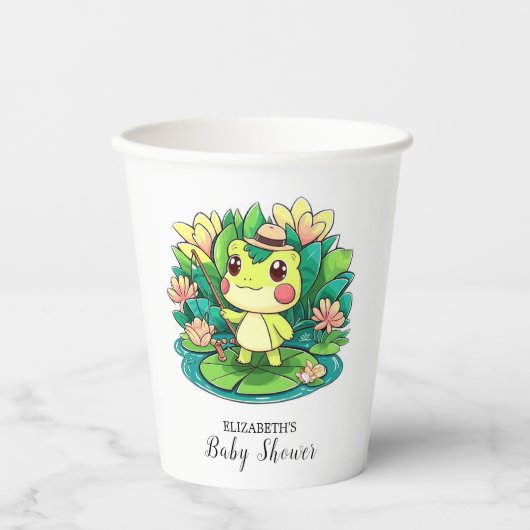 Charming Mystical Frog Baby Dusche Pappbecher (Vorderseite)