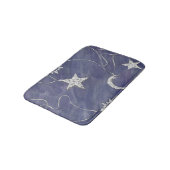 Charming Mystique Silver Moon | Stars Sun Amulet Badematte (Schrägansicht)