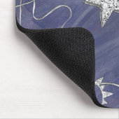 Charming Mystique Silver Moon | Stars Sun Amulet Mousepad (Ecke)