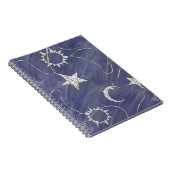 Charming Mystique Silver Moon | Stars Sun Amulet Notizblock (Rechte Seite)
