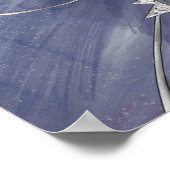 Charming Mystique Silver Moon | Stars Sun Amulet Poster (Ecke)