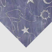 Charming Mystique Silver Moon | Stars Sun Amulet Seidenpapier (Ausschnitt)