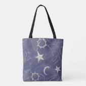 Charming Mystique Silver Moon | Stars Sun Amulet Tasche (Rückseite)