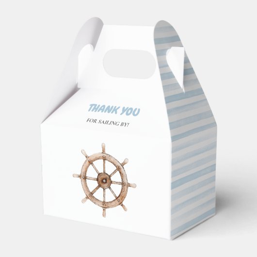 Charming Nautic Geburtstag Geschenkschachtel (Vorderseite)