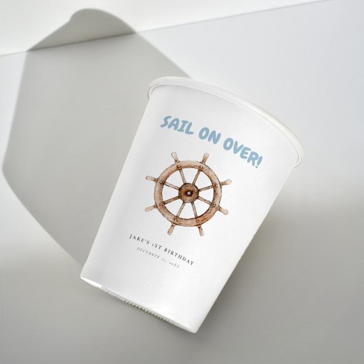 Charming Nautic Geburtstag Pappbecher