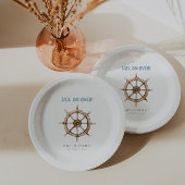 Charming Nautic Geburtstag Pappteller