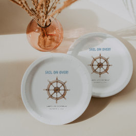 Charming Nautic Geburtstag Pappteller