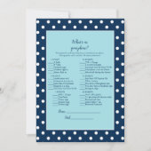 Charming Navy Blue Bow Was ist auf deinem Handyspi Einladung (Vorderseite)