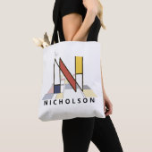 Charming Neoplasticism Style Monogram. Buchstabe N Tasche (Von Nahem)
