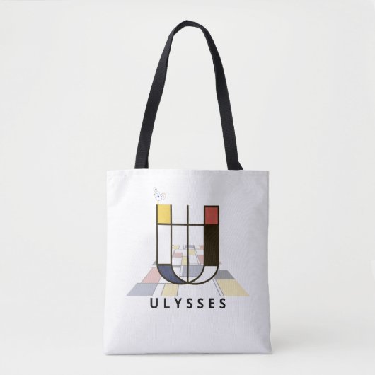 Charming Neoplasticism Style Monogram. Buchstabe U Tasche (Vorderseite)