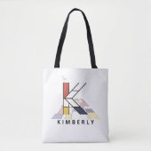 Charming Neoplasticism Style Monogram. Letter K Tasche (Vorderseite)