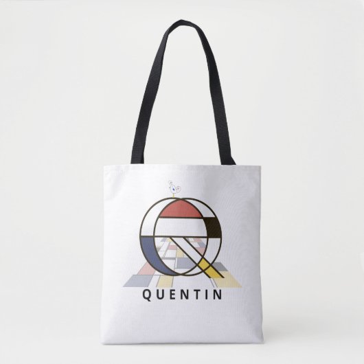Charming Neoplasticism Style Monogram. Letter Q Tasche (Vorderseite)