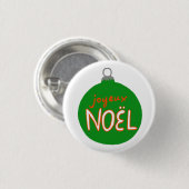 Charming Noël Weihnachtsschmuck Weihnachtsfeiertag Button (Vorne & Hinten)