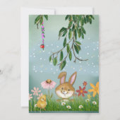 Charming Ostereier Jagen Wasserfarbe Einladung (Rückseite)