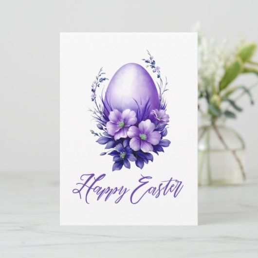 Charming Ostereig Feiertagskarte (Stehend Vorderseite)