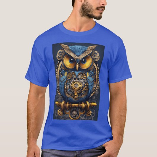 "Charming Owl Print T - Shirt - Ihr Gefühl wecken (Vorderseite)