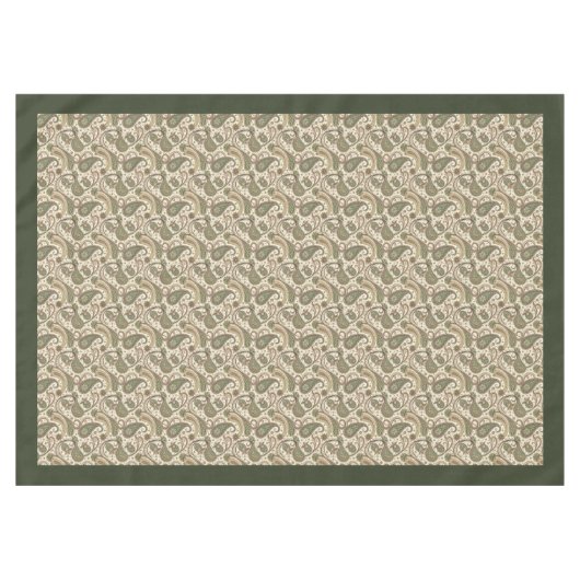Charming Paisley Tablecloth - Earthy Boho Vibes Tischdecke (Vorderseite (Horizontal))