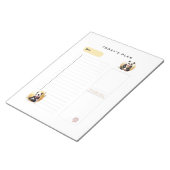 Charming Panda Bears Daily Plans Notepad Notizblock (angewinkelt)