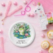 Charming Pastel Frog Baby Dusche Pappteller (Party)