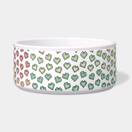 Charming Pastel Rainbow Gemstone Herzmuster Napf