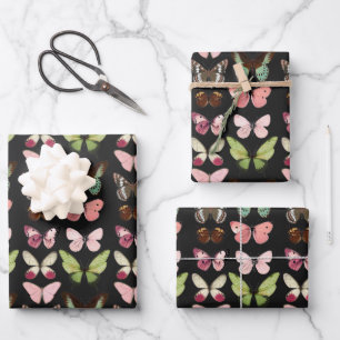 Charming Pastell Butterfly Packpapier Geschenkpapier Set