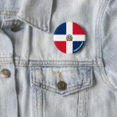 Charming Patriotic Button für die Dominikanische R (Beispiel)