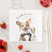 Charming Pembroke Welsh Corgi Waiter Serviette (Beispiel)