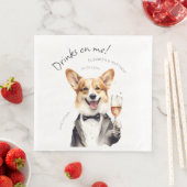 Charming Pembroke Welsh Corgi Waiter Serviette (Beispiel)