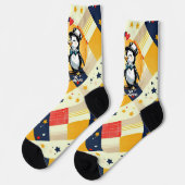 Charming Penguin Couple Socken (Linkes Detail)